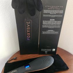 FoxyBae Hair Ceramic Tourmaline Straightening Brush - Ionic hair straightening brush by Foxybae comes with a built-in ionic generator that emits  prop