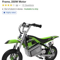 BRAND NEW Razor SX350 McGrath Dirt Rocket Electric Dirt Bike