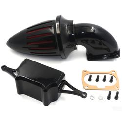 Gloss Black Bullet Air Cleaner Intake For 2002-2010 Yamaha Roadstar Midnight Warrior MT232-GBK