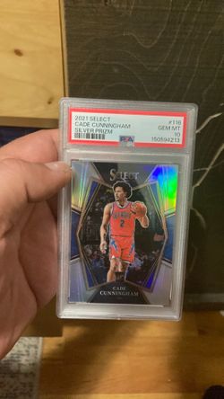 Cade Cunningham rookie select silver Prizm psa 10