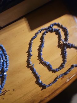 Genuine Stone Chip Beaded Necklace 
