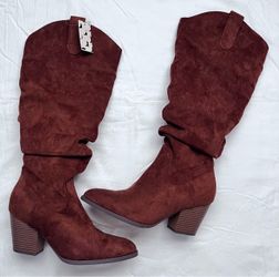 Brown Suede Boots Sz 8
