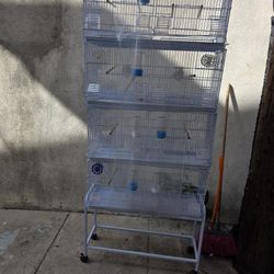 4 Jaulas Para Criar Canarios Ho Pajaritos Pekeños Semi Nueva 150 Por Todo