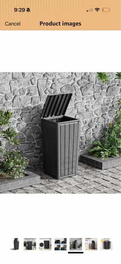 Outdoor trash can