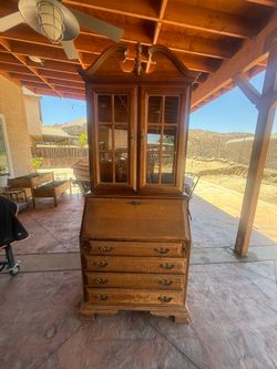 Antique wood desk