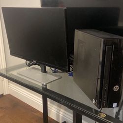 Desktop Computer And Monitor Fully Working 