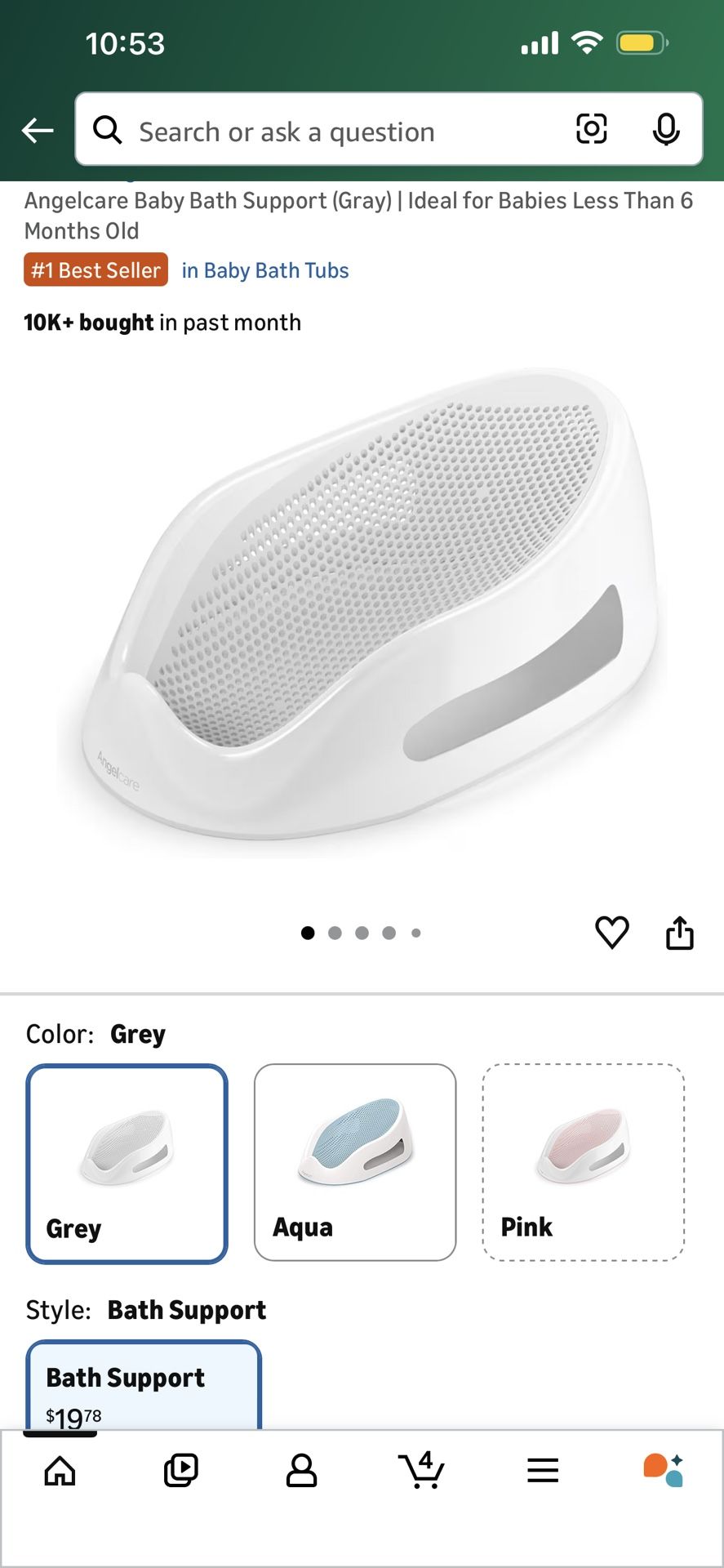 Angelcare Baby Bath Support