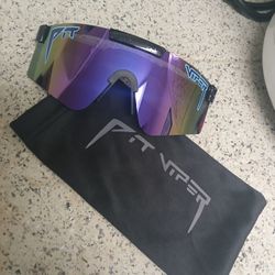 Pit Viper Midnight Original Sunglasses With Eyeglass Pouch