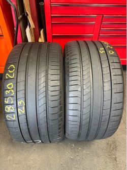 20” tires pirelli 285/30/20 semi new with free installation $200