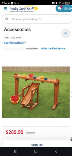 Outdoor Rack and Slide & Outdoor Low Table Kids 