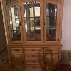 Table And China Cabinet 