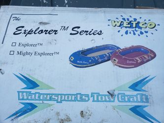One explorer boat $60 new