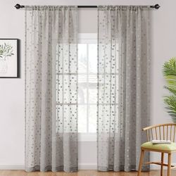 Grey Sheer Curtains