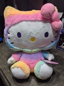 Hello kitty rainbow plushies