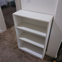 Cute white smaller bookshelf