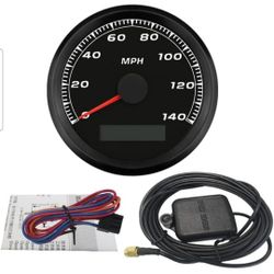 Warranted MPH GPS Speedometer Odometer Gauge Kit 0-140 MPH for Auto Motorycle Dirtbike with Backlight 85mm 12 24 Volt
