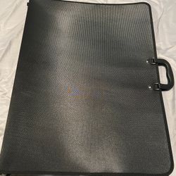 LARGE ART PORTFOLIO TRAVEL CARRYING CASE BLACK 