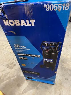 Kobalt QUIET TECH 26-Gallon Portable Electric 150 PSI Vertical Air Compressor