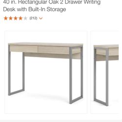Rectangular 2 Drawer Writing Desk Or Entry Way Table