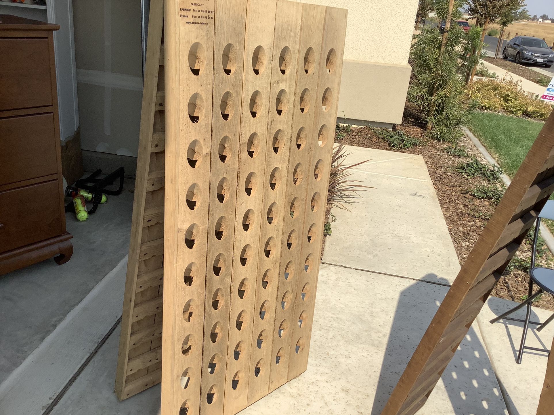 French Oak Riddling /Wine Rack -120 Bottle Capacity