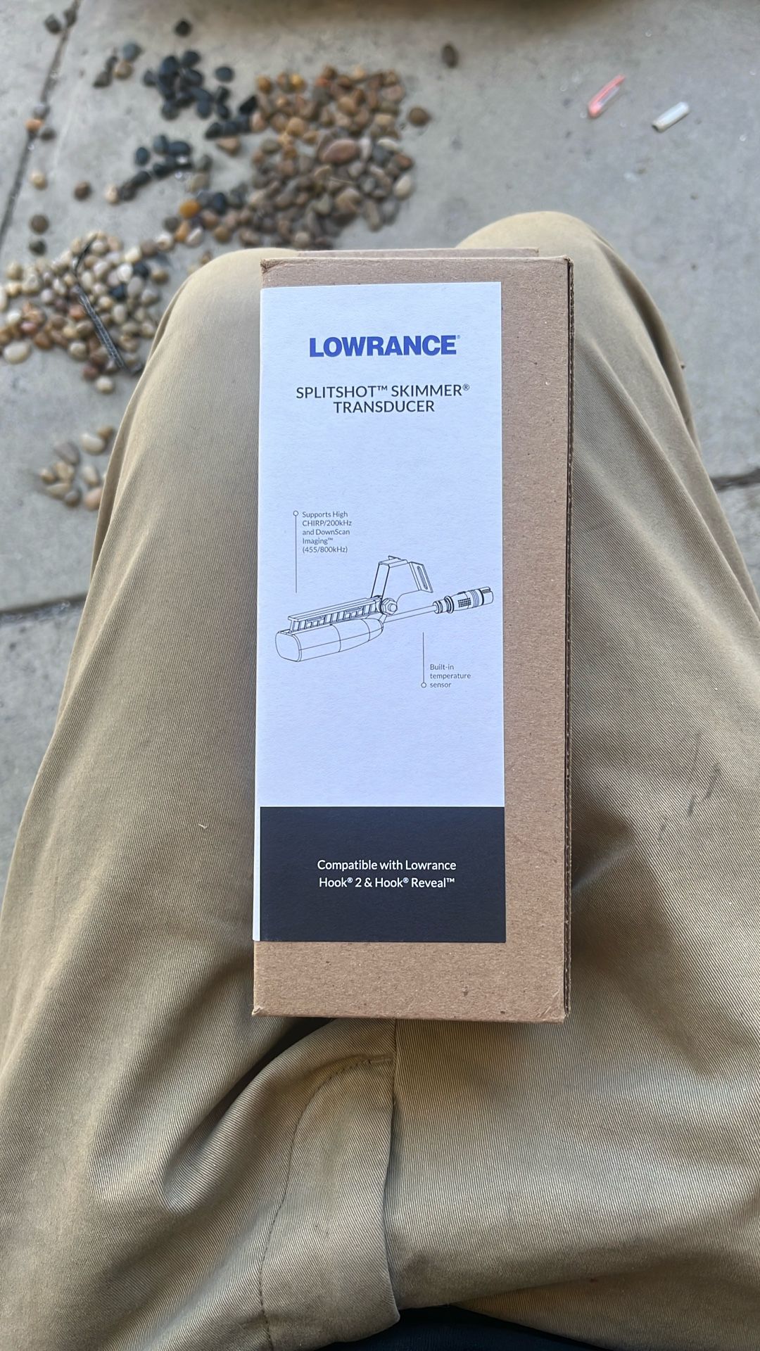 2025 Lowrance Split shot skimmer transducer