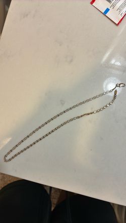 14k Gold Flat Link Chain Necklace easily fixable