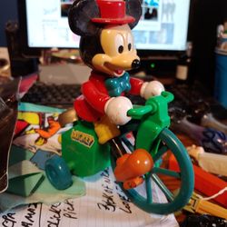 Mickey Mouse Wind Up Bike W Bell