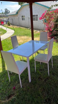 Table and 4 chairs