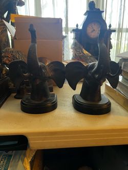 Elephant Head Bookends (Pair)