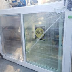 New Pella Annealed 250 series sliding glass window: 69 1/4" x 56 1/2", Retrofit