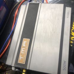 TOTAL Mobile Audio T2 500.1 500W RMS Monoblock Subwoofer Amplifer