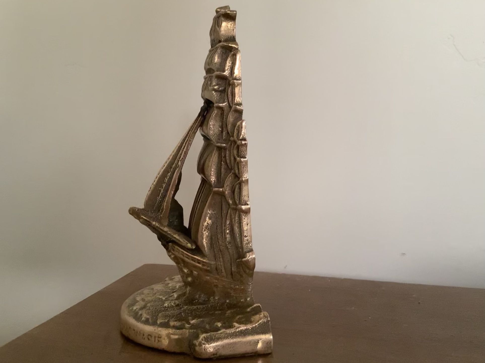 Brass Iron Barque Macquarie BOOKEND. Please ck out our other items. All are family owned