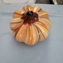 Decorative Glass Pumpkin