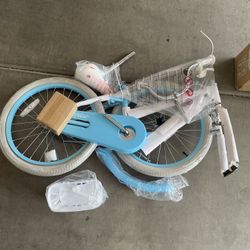 Costway 20" Kids Bike with Height Adjustable Handlebar & Seat Hand Brake & Coaster Brake Blue