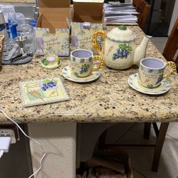 Bountiful Blessings Ceramic Tea Set 