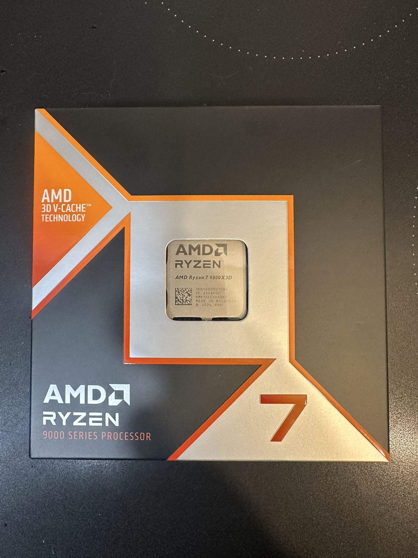 AMD Ryzen 7 9800X3D Granite Ridge AM5 4.70GHz 8-Core Boxed Processor - Heatsink Not Included