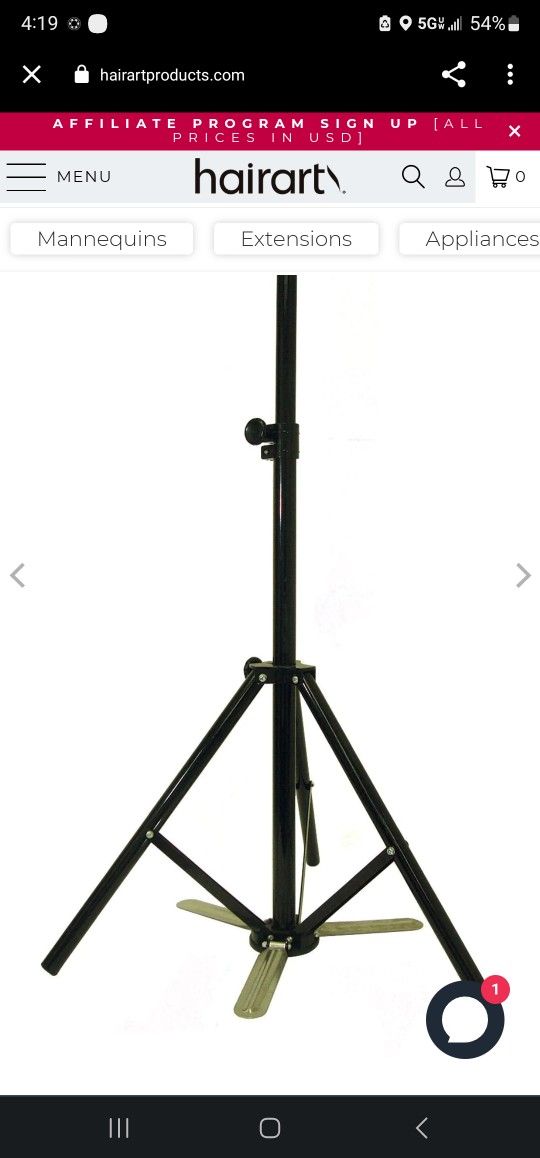 Tripod For Manequin Heads For Beauty School