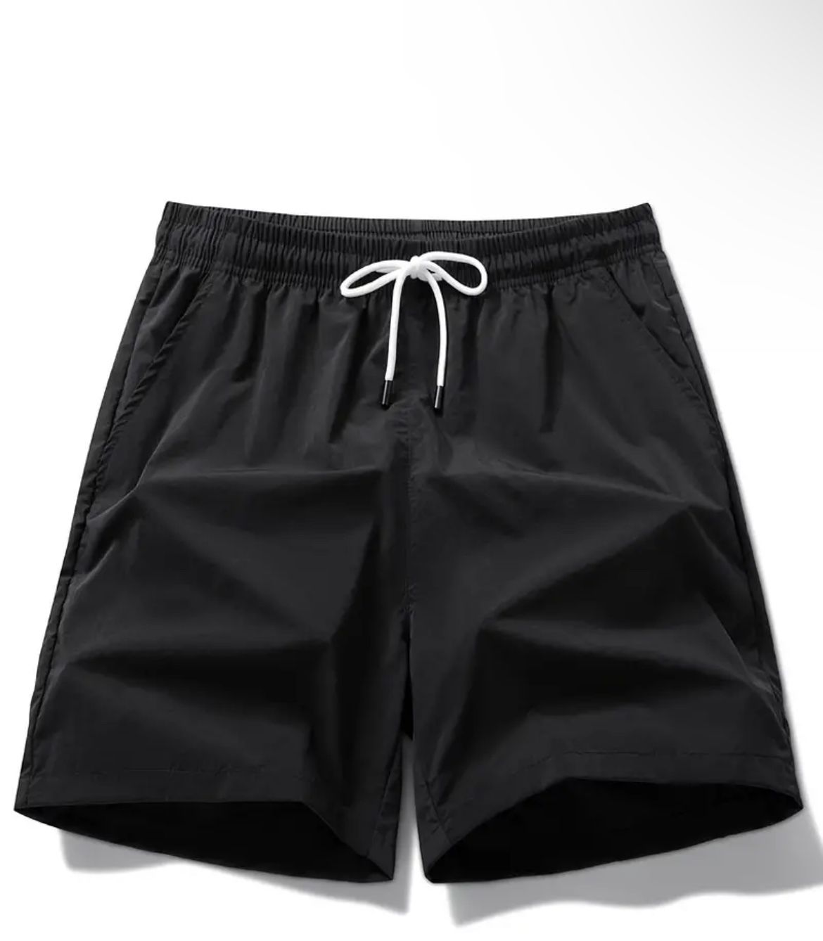 Men's Solid Color Drawstring Sport Shorts For Outdoor Running Jogging Training Hiking