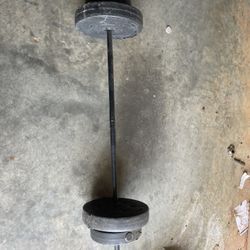 Gym Bar And Weights