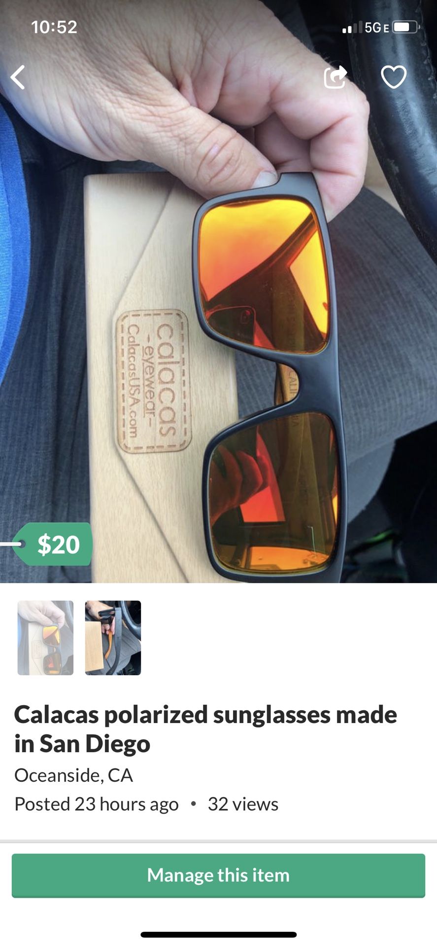 Calacas sunglasses from San Diego California