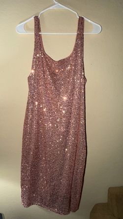 *USED ONCE* Rose Gold Sequin Mini Dress