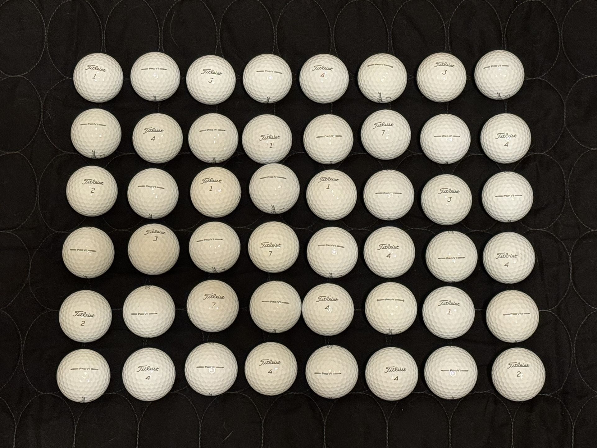 48 Titleist Pro V1 - 4A Grade Used Golf Balls (AAAA) White
