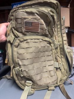 Highland Tactical Military Coyote Brown Backpack (