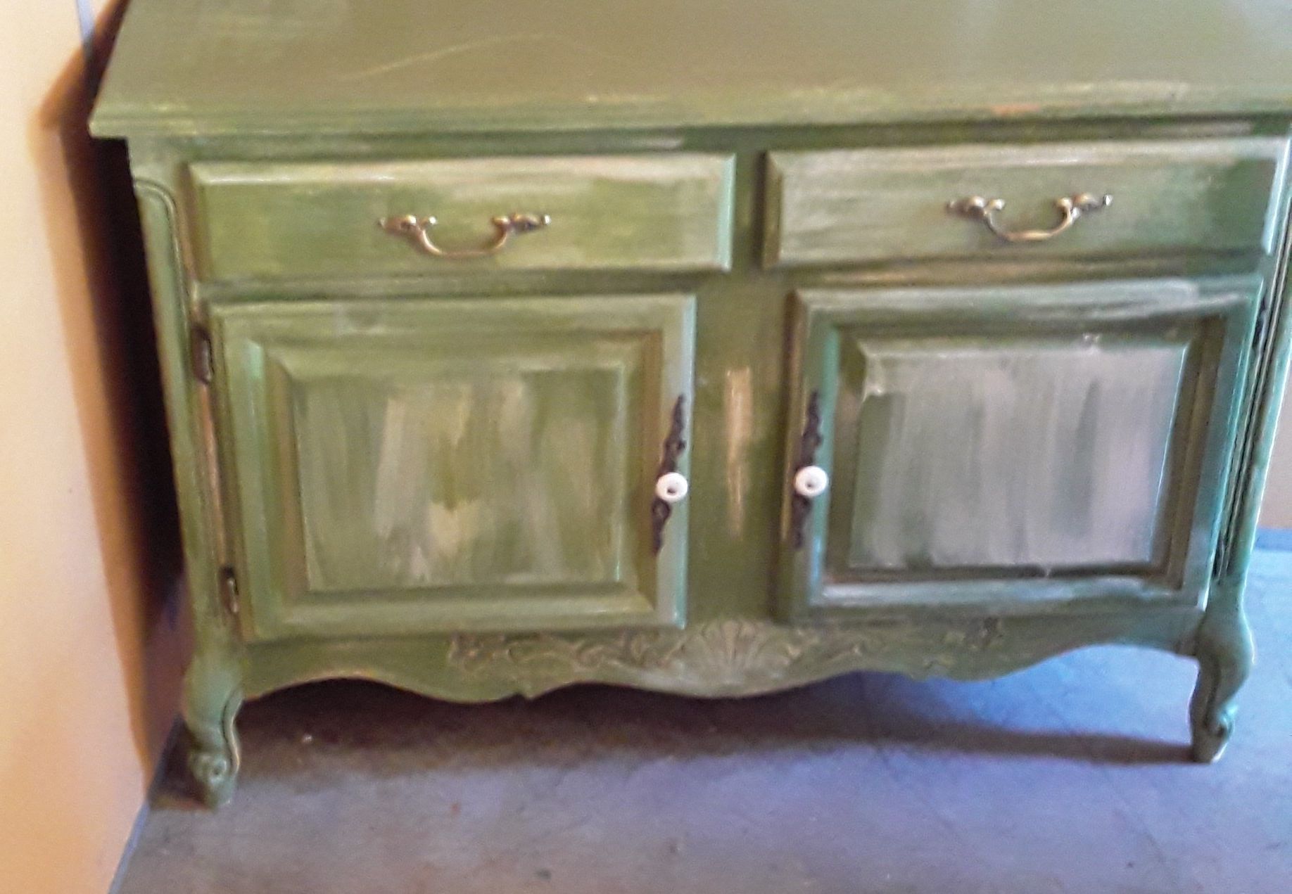 Antique cabinet and dresser