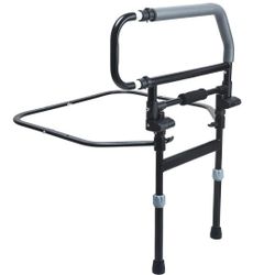 Sangohe Heavy Duty Bed Rail for Senior & Elderly and People Falling Out of Bed - Foldable Bed Assist Handle - 504E 