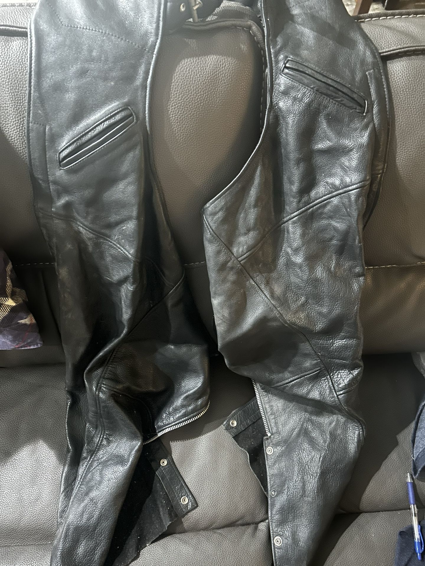 Women’s Genuine Leather chaps Size M