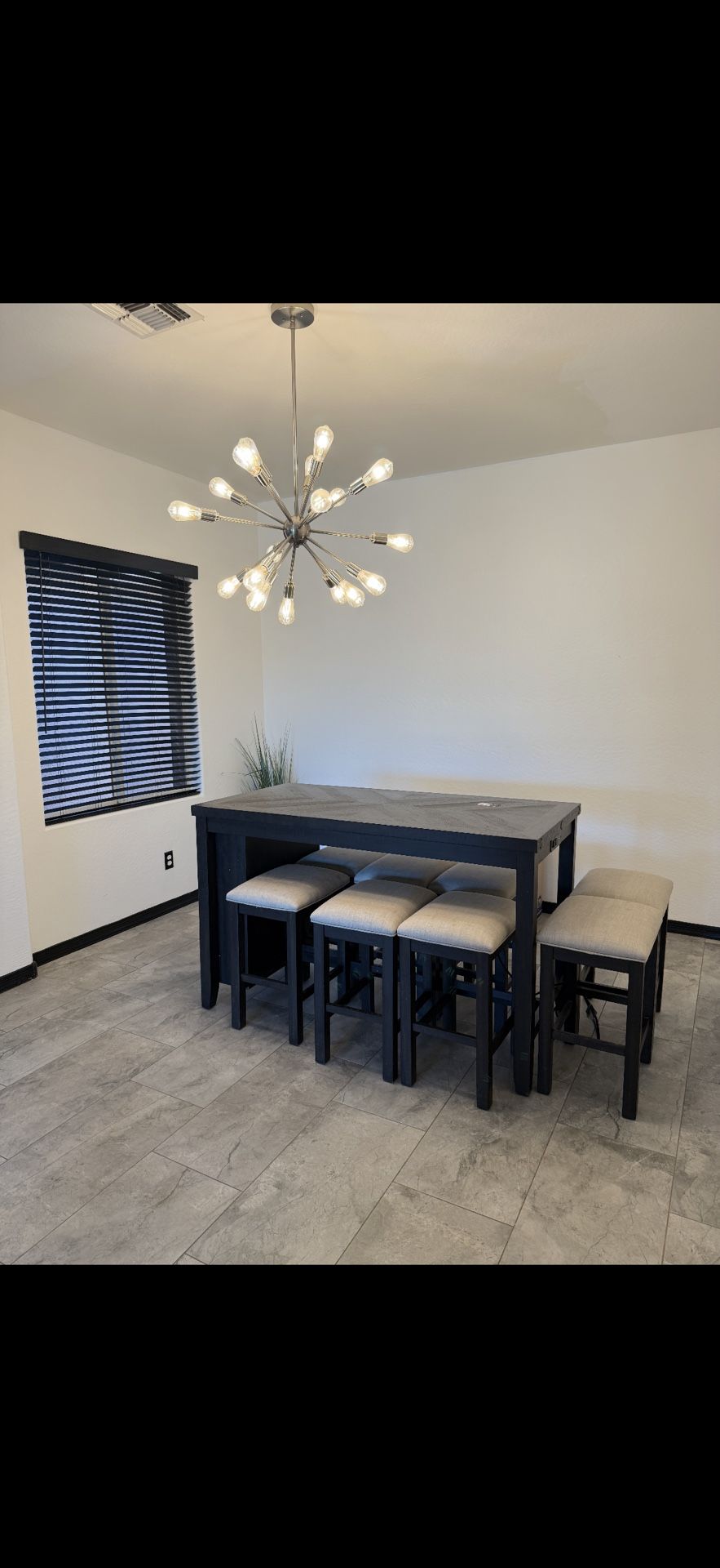 Dining Room Table With Wine Rack And Outlets 