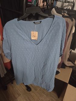 Blue Bloomchic Shirt In Size 14-16
