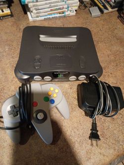 Nintendo 64 system with one controller missing the AV cable was tested $75