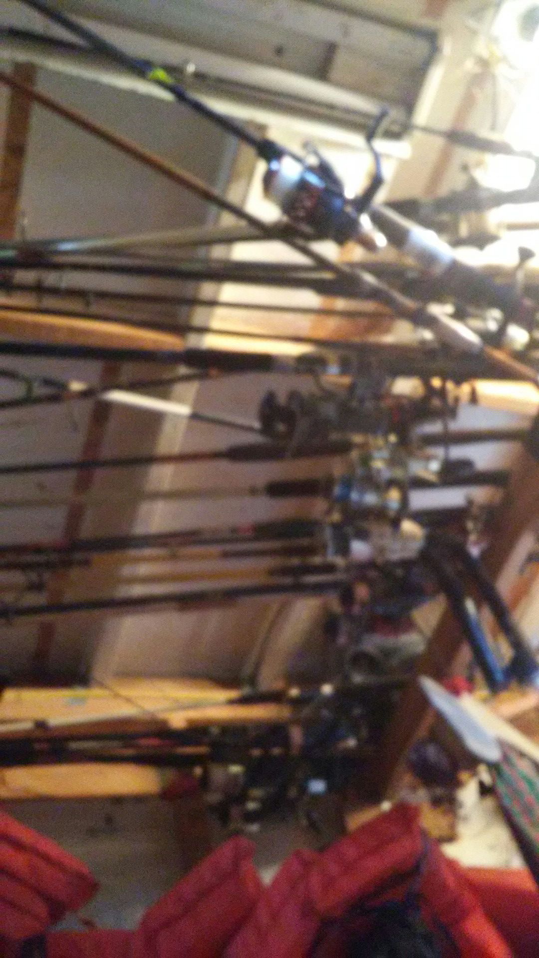 All kind of brand fishing poles some collectors
